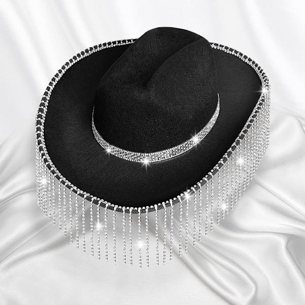 Rhinestone Cowgirl Hat West Cowgirl Hats WHITE white