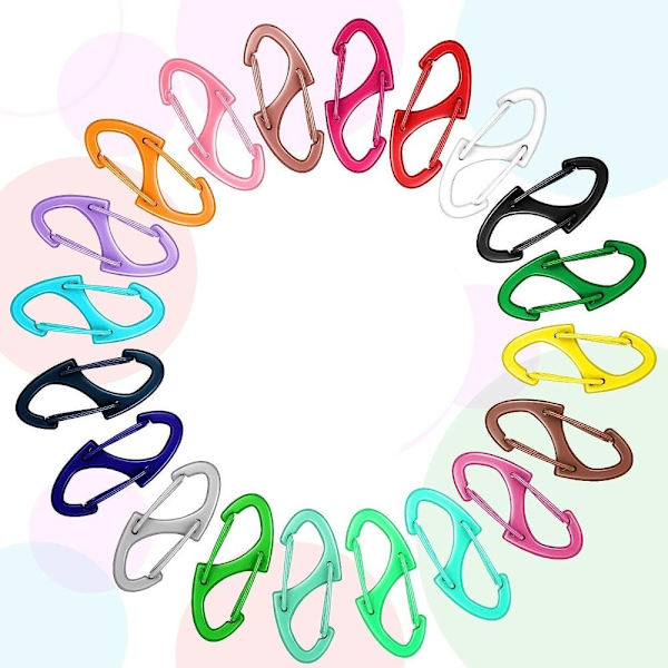 10 stk Alloy Karabin Utløserspenne LAKE BLUE LAKE BLUE