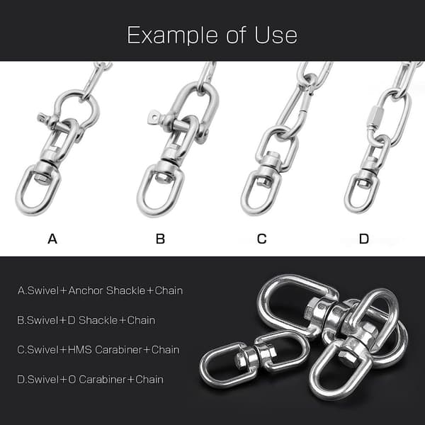4st Swivel Eye Ring 8-formad Ring Universal Ring