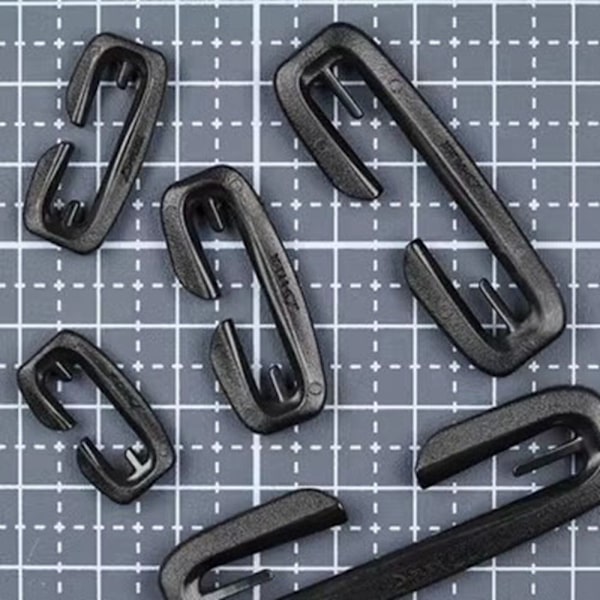 5 kpl Neliömäisiä koukkuvyöt 15mm 15mm
