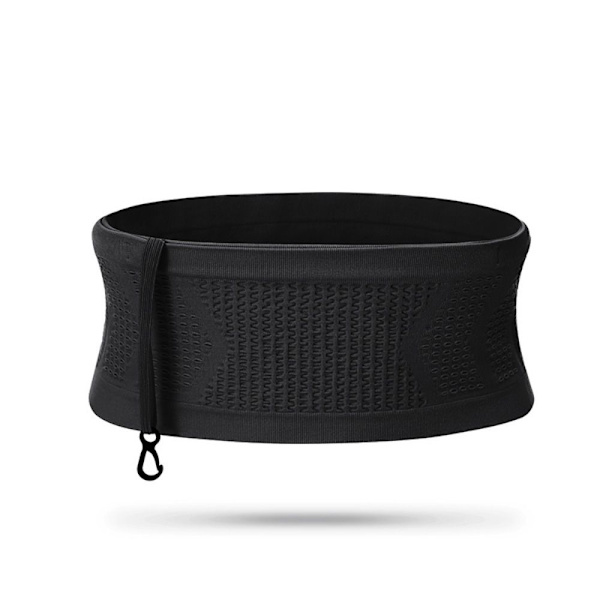 Skjult taljetaske Slank tynd taljepakke SORT L Black L