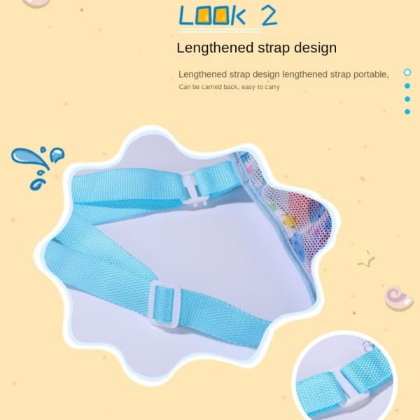 2stk Beach Mesh Shovel Beach Seashells Tasker Mesh Bag 2pcs