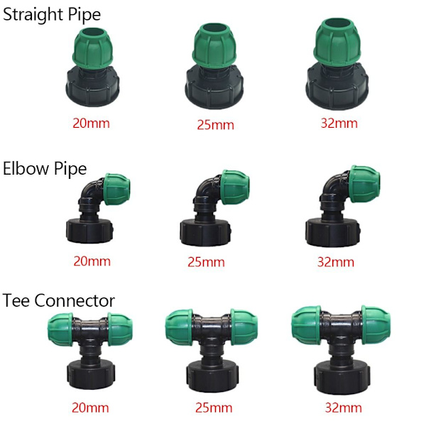 IBC Tank Adaptere Fitting Gjengekobling 25MMELBOW RØR ALBOW 25mmElbow Pipe