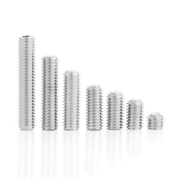 100 st Grub Skruv Socket Skruv Flat End Machine Skruv