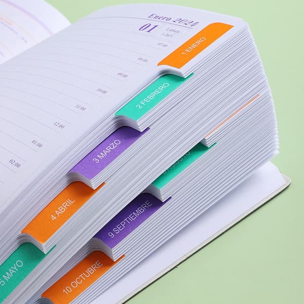 Schemabok Agendabok SVART Black