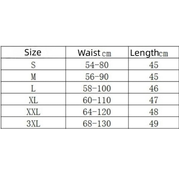 Magekontroll Shapewear slankende shorts SVART L Black L