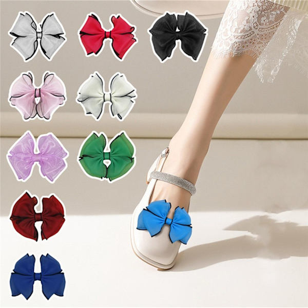 2kpl Shoe Clip Charm solki MUSTA black