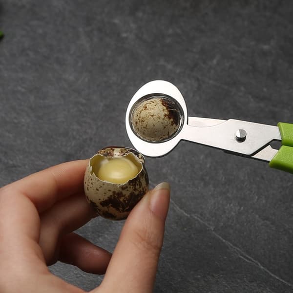 2 stk. Vaktel Egg Saks Egg Topper Kutter RØD Red