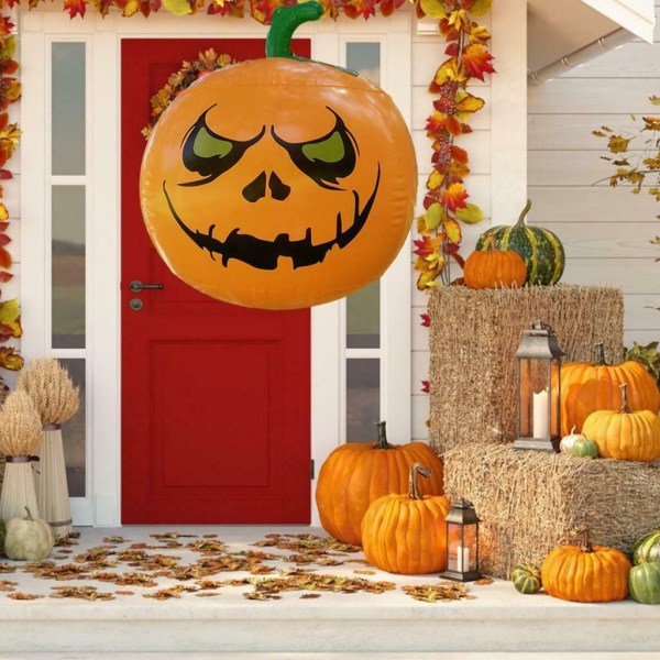 50 cm uppblåsbar pumpa Halloween fest hängande dekoration