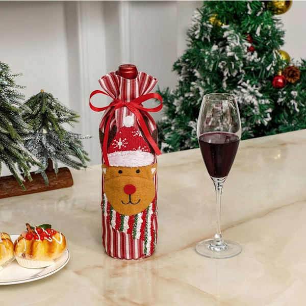 Christmas Wine Bottle Cover Champagne Bottle Cover SNOWMAN Snowman