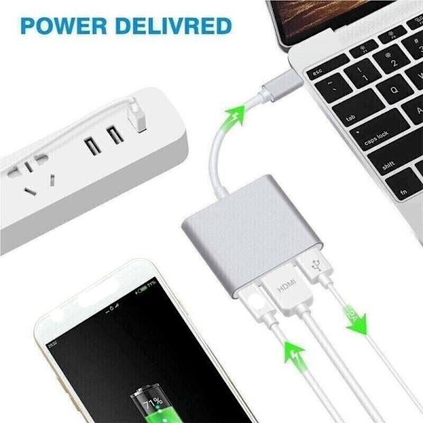 3.0 Hub Adapter Kabelkabel för bärbara datorer 4K HDMI