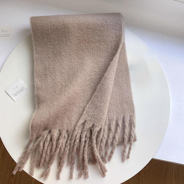 Mohair Naisten Huivi Pitkät Huivit KHAKI khaki