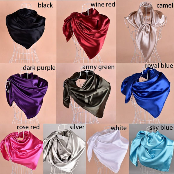 Hovedtørklæde Satin Bandana CAMEL camel
