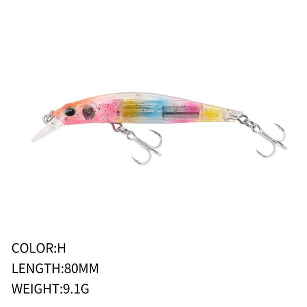 synkende Minnow Baits Fish Hooks J J J