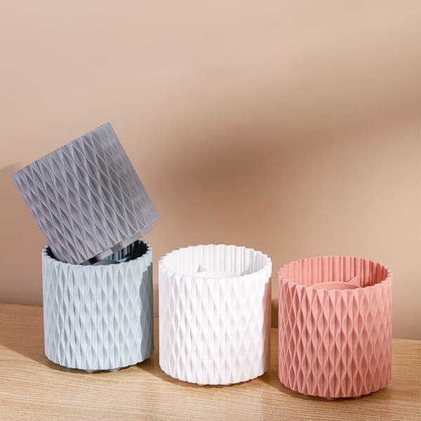 Makeup Brush Cup Oppbevaringsboks Organizer HVIT white