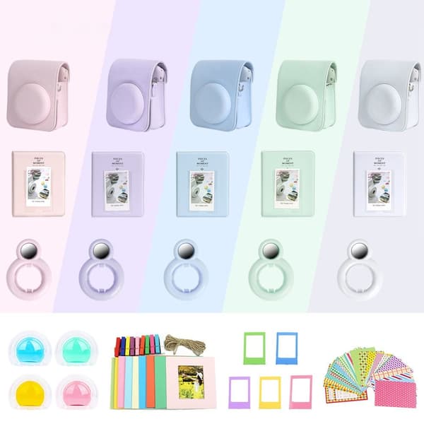 PU-deksel Instant Camera WHITE White