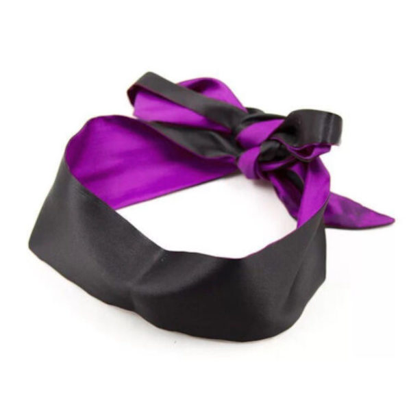 Sexy Eye Mask Satin Ribbon PURPLE PURPLE Purple