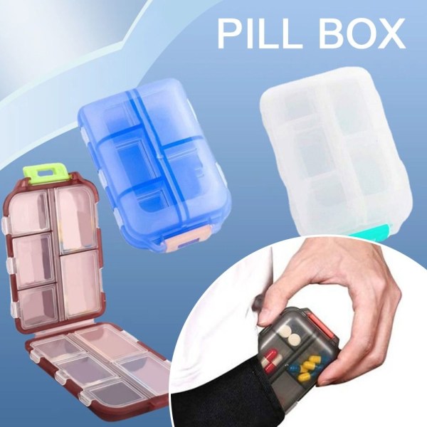 Case Pillbox BLÅ blue