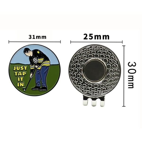 Golfbold Marker Golf Hat Clip B B B