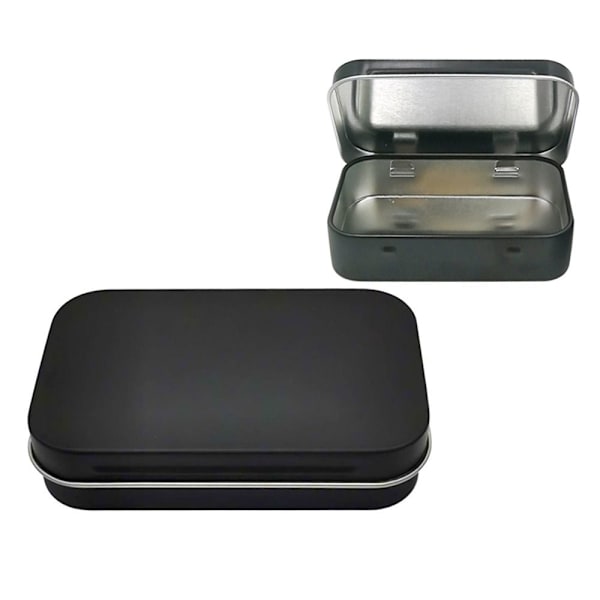 2kpl Flip Iron Box Small Box MUSTA black