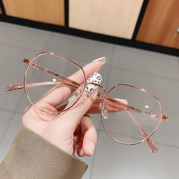 Anti-Blue Light Briller Oversized briller ROSE GULD ROSE GULD Rose gold