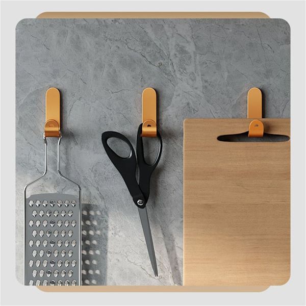 Metalkroge Badeværelse Vægkrog SORT 5 STK black 5PCS