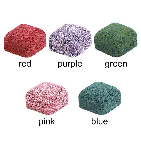 Velvet korulaatikko Ring Box PUNAINEN red