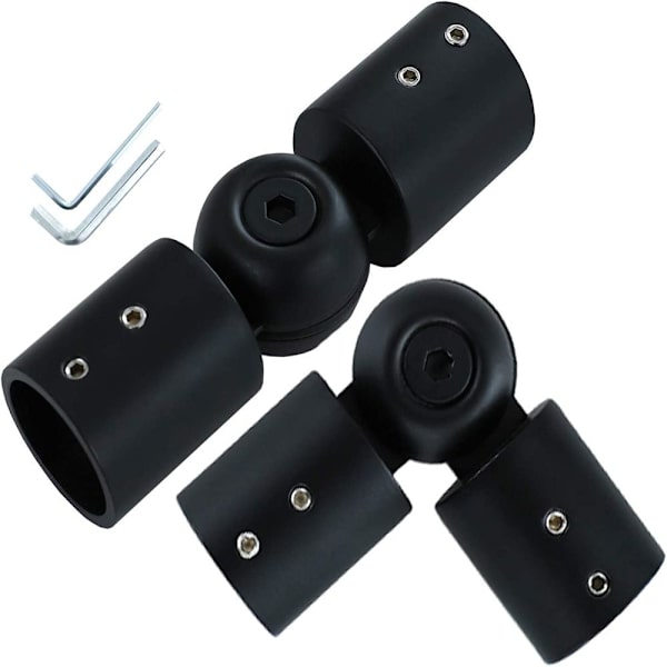 2st Armbågskontakt Hörnkontakt SVART SVART Black
