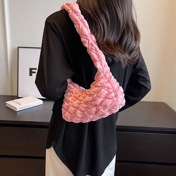Laskostettu Bubbles Olkalaukku Crossbody Bag MUSTA black