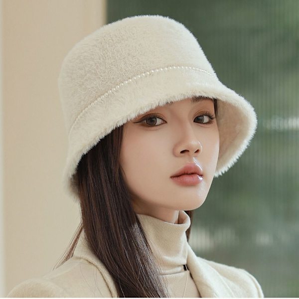 Plysch Buket Hatt Fisherman Hat BEIGE beige