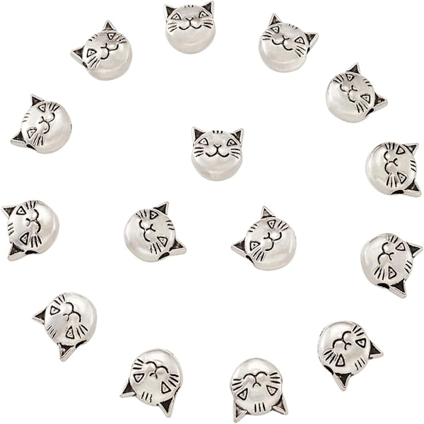 100st Cat Spacers Beads Lösa pärlor 100st