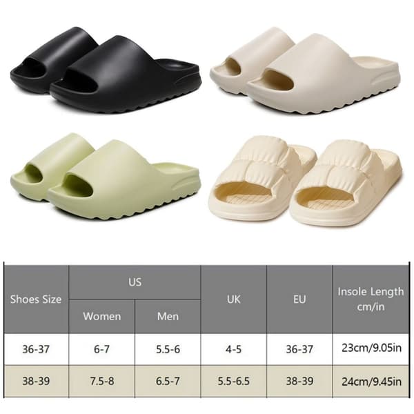 Casual Hjemmesko Tyk Platform SORT 36-37 Black 36-37