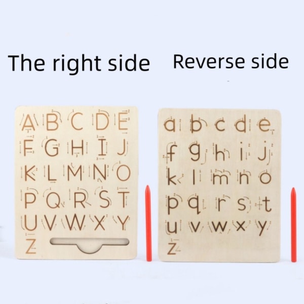 Notched Pen Carrier Letters Practicing Board Alphabet Tracing