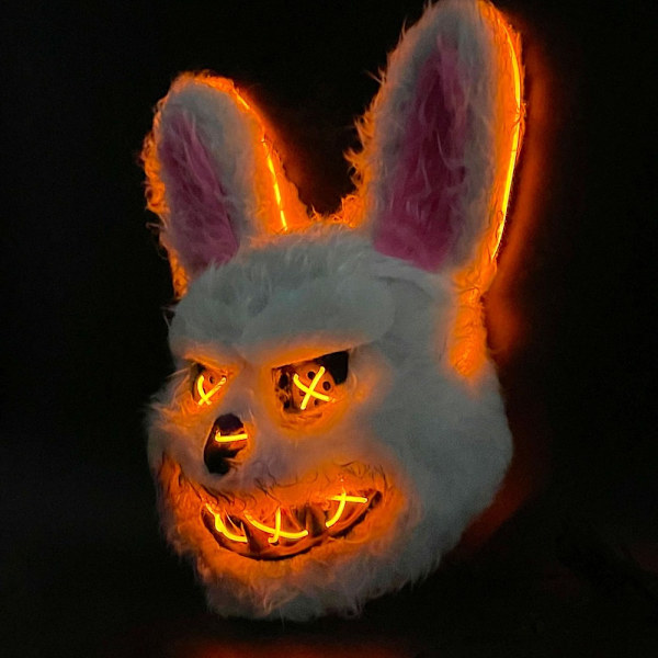 Halloween Mask -kauhunaamio GLOWING RBBIT GLOWING RBBIT Glowing Rabbit