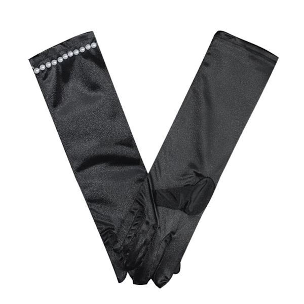 Bryllupshansker Prinsessehansker SVART L Black L