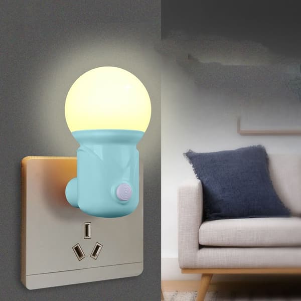 2stk Plug-in Night Light Sleep Light HVID EU STIK EU STIK white EU Plug-EU Plug