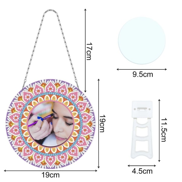 DIY diamantmalingsspeil Mandala Crystal 9 9 9