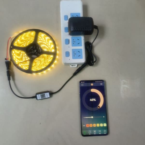 Bluetooth-dæmpningscontroller Mini LED-dæmper Monokromatisk