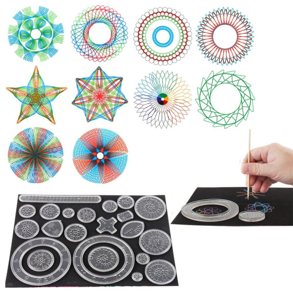 5/12/22-dels Spirograph Rittsats 22 delar 22 delar 22PCS