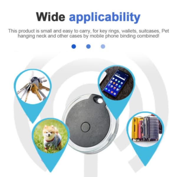 GPS Tracker Anti-Lost Device SININEN blue