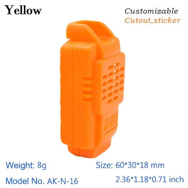Elektronisk projektboks Vandtæt dæksel Projekt GUL Yellow 60x30x18mm