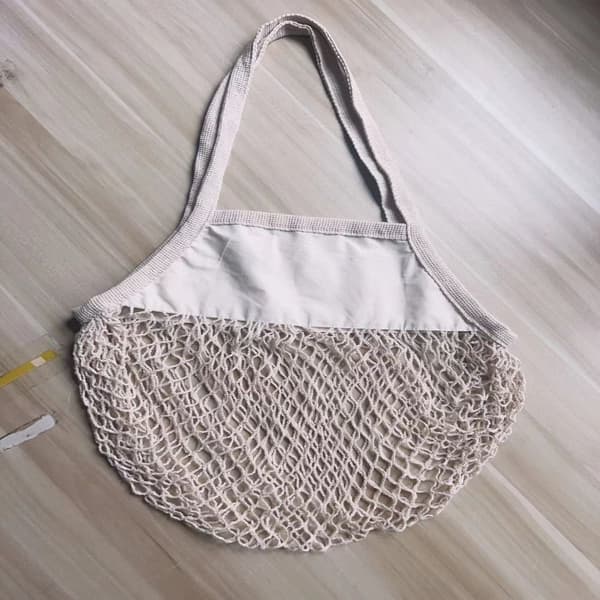 Mesh Bag Net Turtle Poser HVIT White