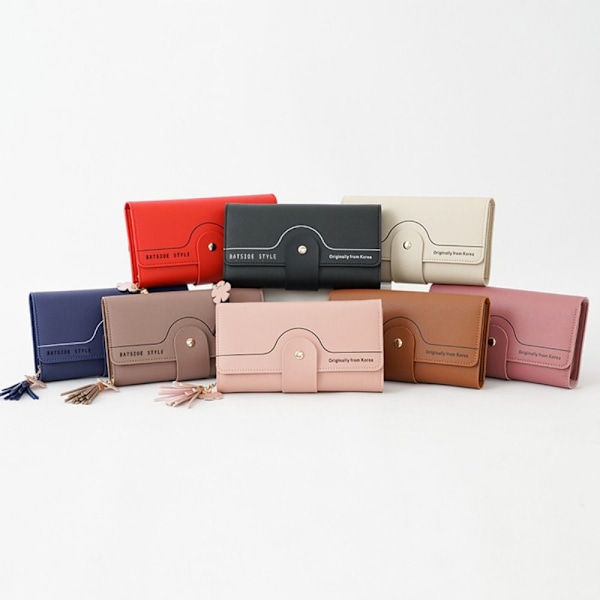Dam Girl Lady Bag Geometrisk Plånbok RÖD Red