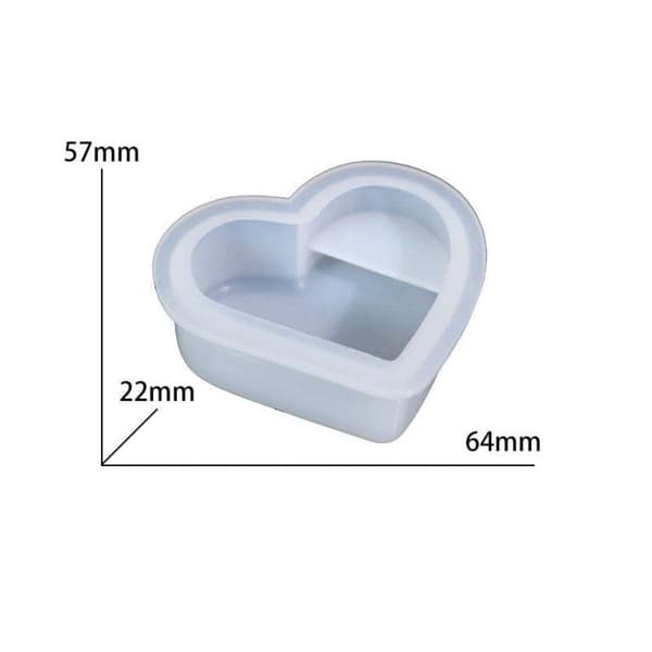 Hjertekortholder Silikonform DIY harpiksstøpeform