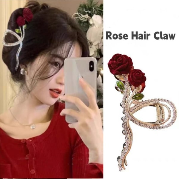 Rose Hair Claw Women Hårnål 2 2 2