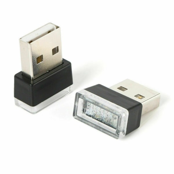 Bilinteriør Belysning USB LED LYS BLÅ light blue