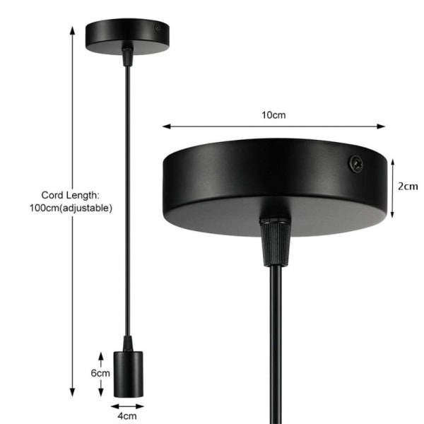 Led-lamppujalustan lampun pidike MUSTA black