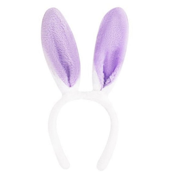 Pannband Kaninöra LILA purple