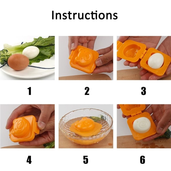 Kok Eggform Egg Sushi Risform Fisk Bil Hjerteform
