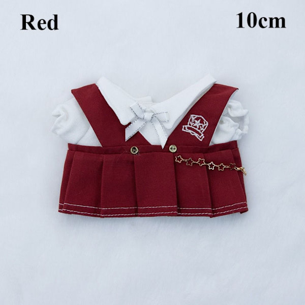 1 Set 10/20cm Dockkläder Dockklänningar RÖDA 10CM Red 10cm
